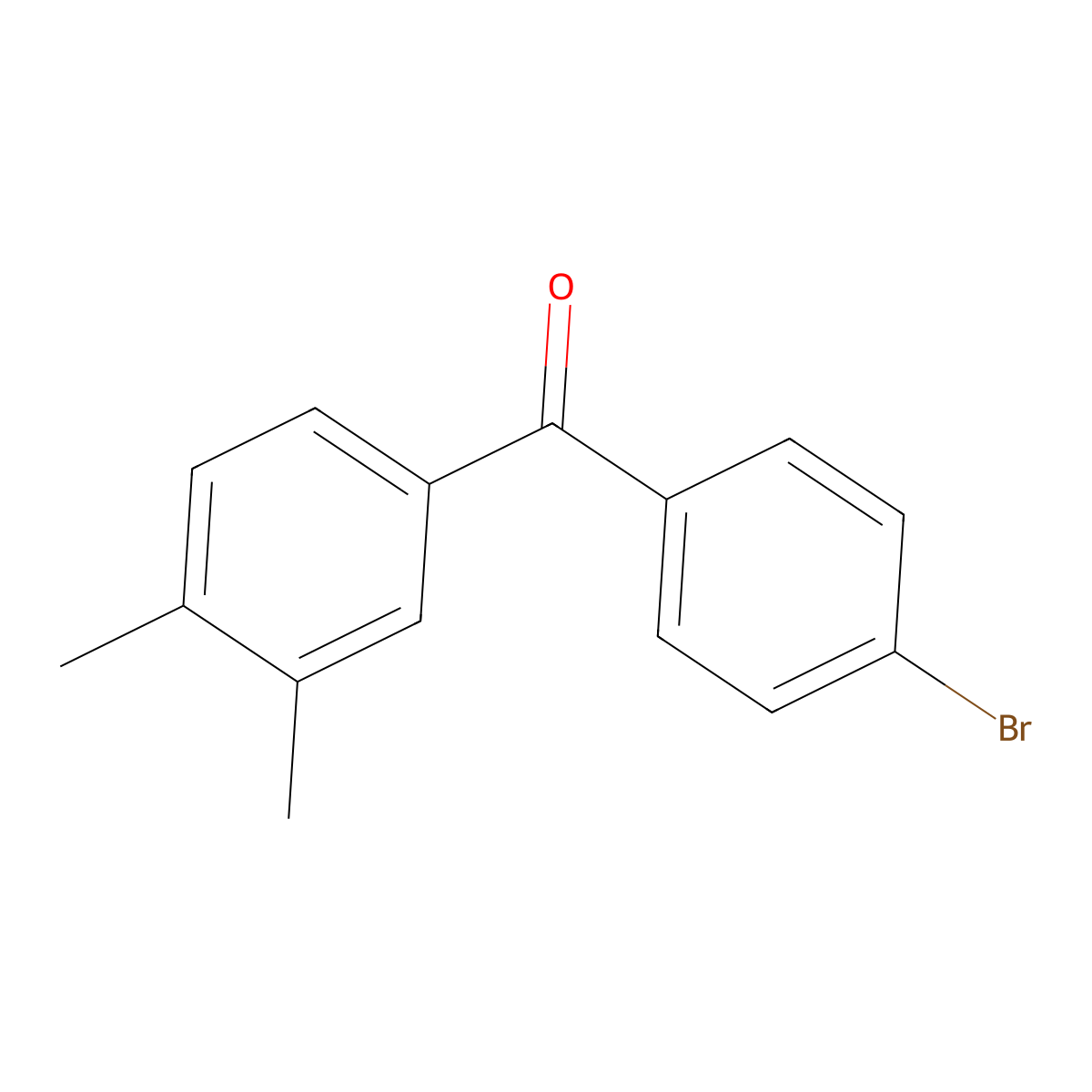4-Bromo-3',4'-dimethylbenzophenone molecular structure, CAS 300383-01-1