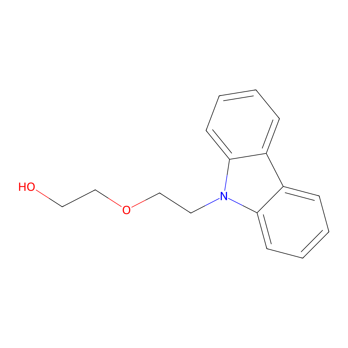 2-(2-Carbazol-9-yl-ethoxy)-ethanol molecular structure, CAS 300392-24-9