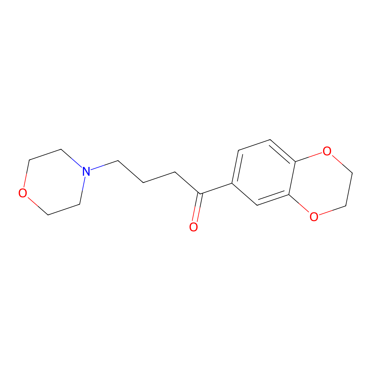 1-(2,3-Dihydro-1,4-benzodioxin-6-yl)-4-morpholin-4-ylbutan-1-one molecular structure, CAS 300392-90-9