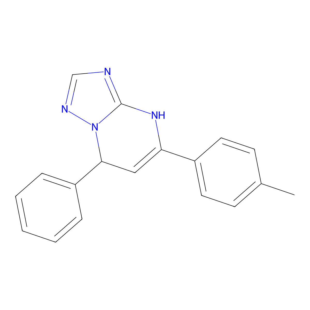 5-(4-Methylphenyl)-7-phenyl-4,7-dihydro(1,2,4)triazolo(1,5-A)pyrimidine molecular structure, CAS 300393-27-5