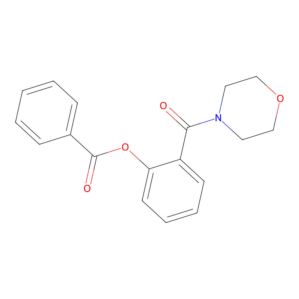 2-(4-Morpholinylcarbonyl)phenyl benzoate molecular structure, CAS 300394-15-4