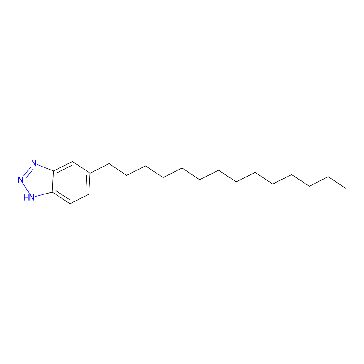 5-tetradecyl-2H-benzotriazole molecular structure, CAS 300395-01-1
