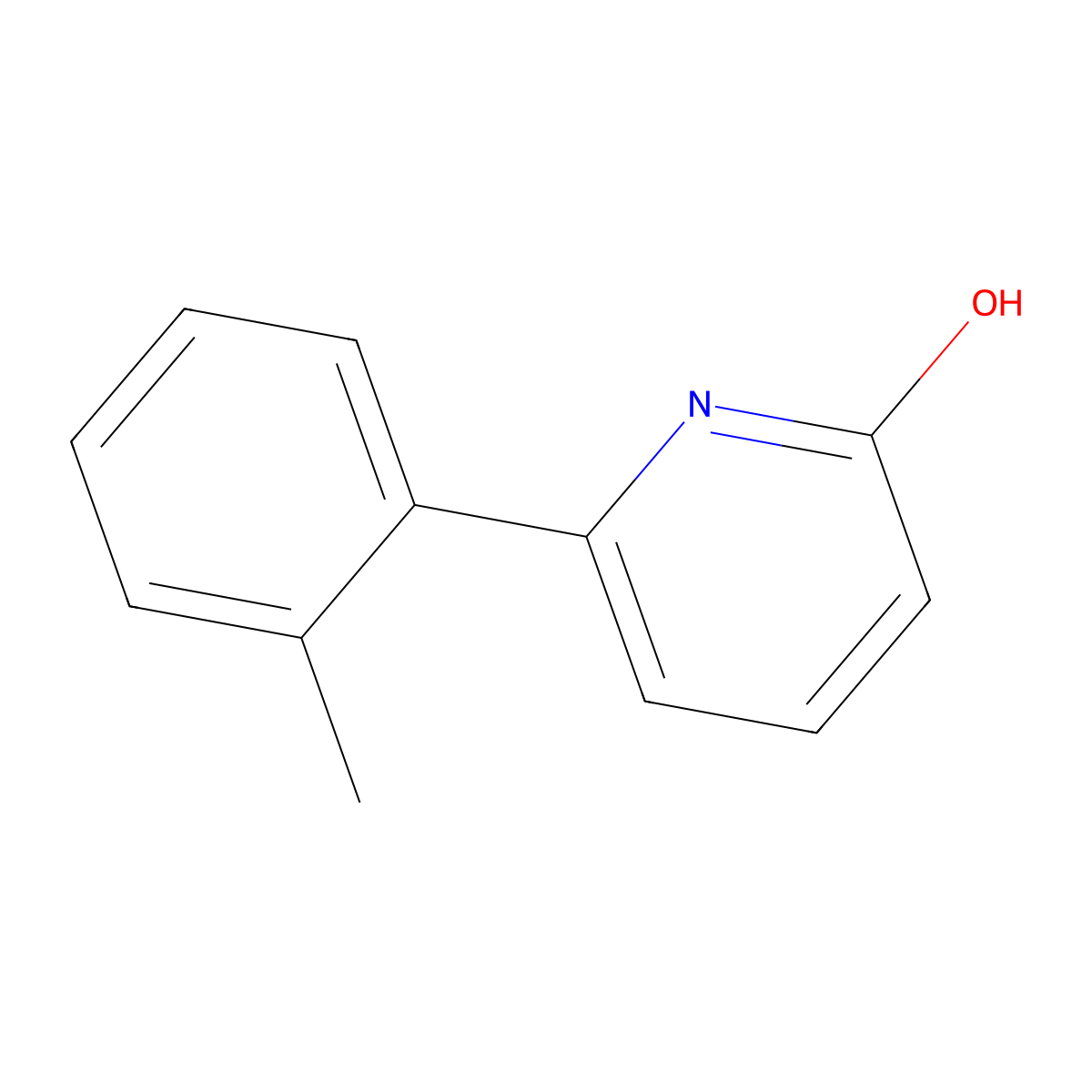 2-Hydroxy-6-(2-methylphenyl)pyridine molecular structure, CAS 300395-32-8