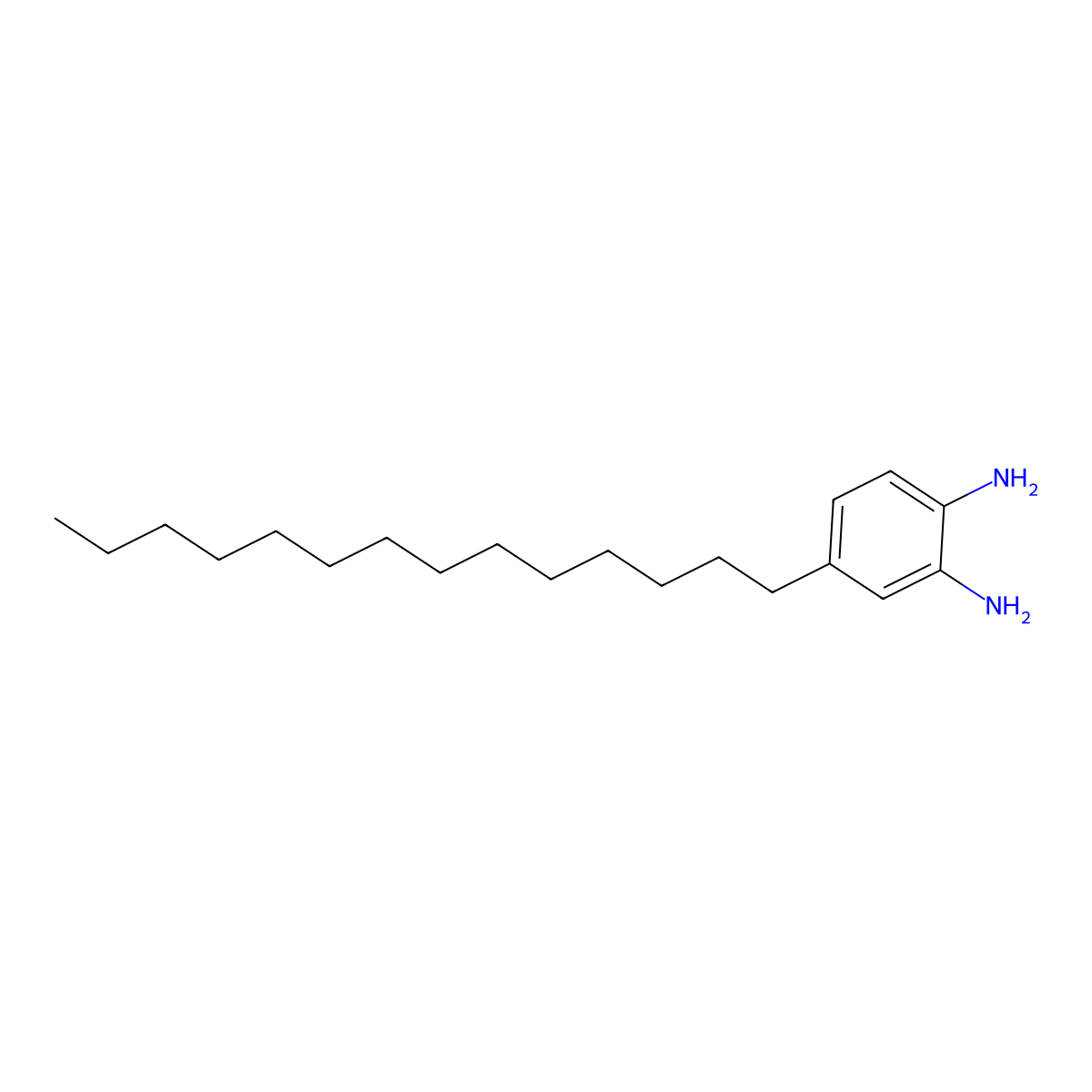 4-Tetradecylbenzene-1,2-diamine molecular structure, CAS 300395-47-5