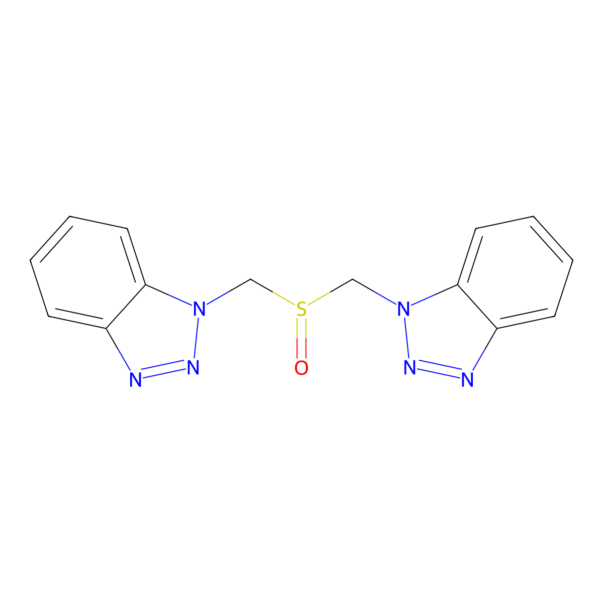 1-(Benzotriazol-1-ylmethylsulfinylmethyl)benzotriazole molecular structure, CAS 300395-73-7