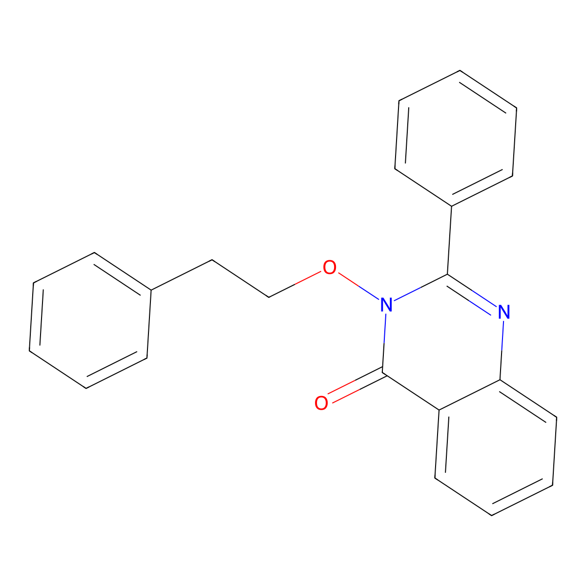 2-Phenyl-3-(2-phenylethoxy)-3,4-dihydroquinazolin-4-one molecular structure, CAS 300398-42-9