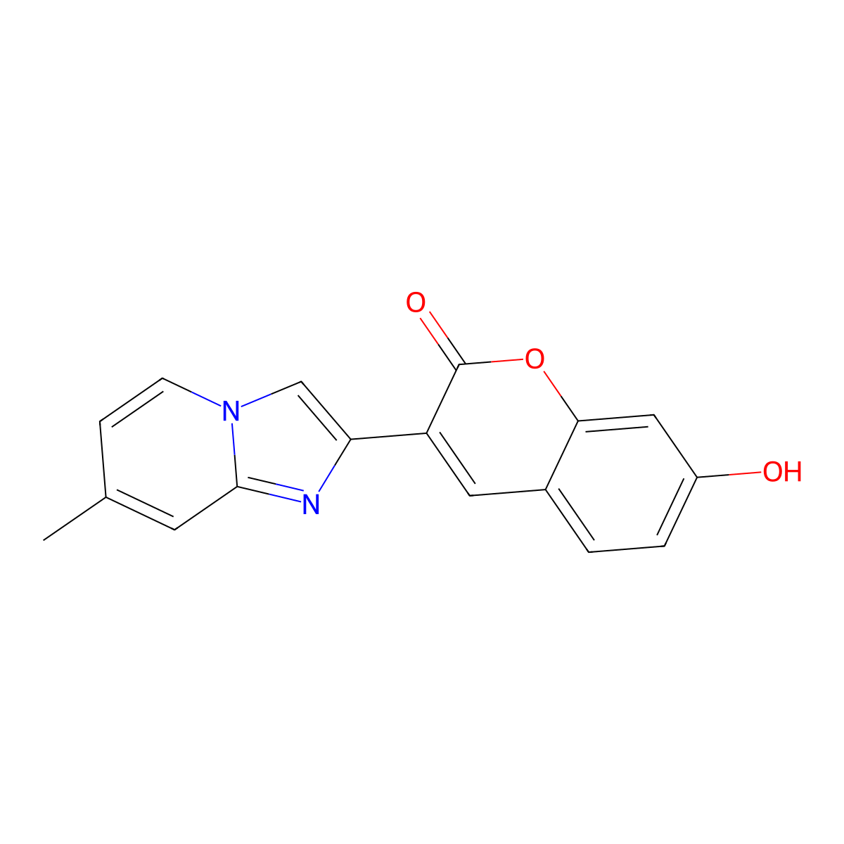 7-Hydroxy-3-(7-methylimidazo[1,2-a]pyridin-2-yl)chromen-2-one molecular structure, CAS 300399-28-4