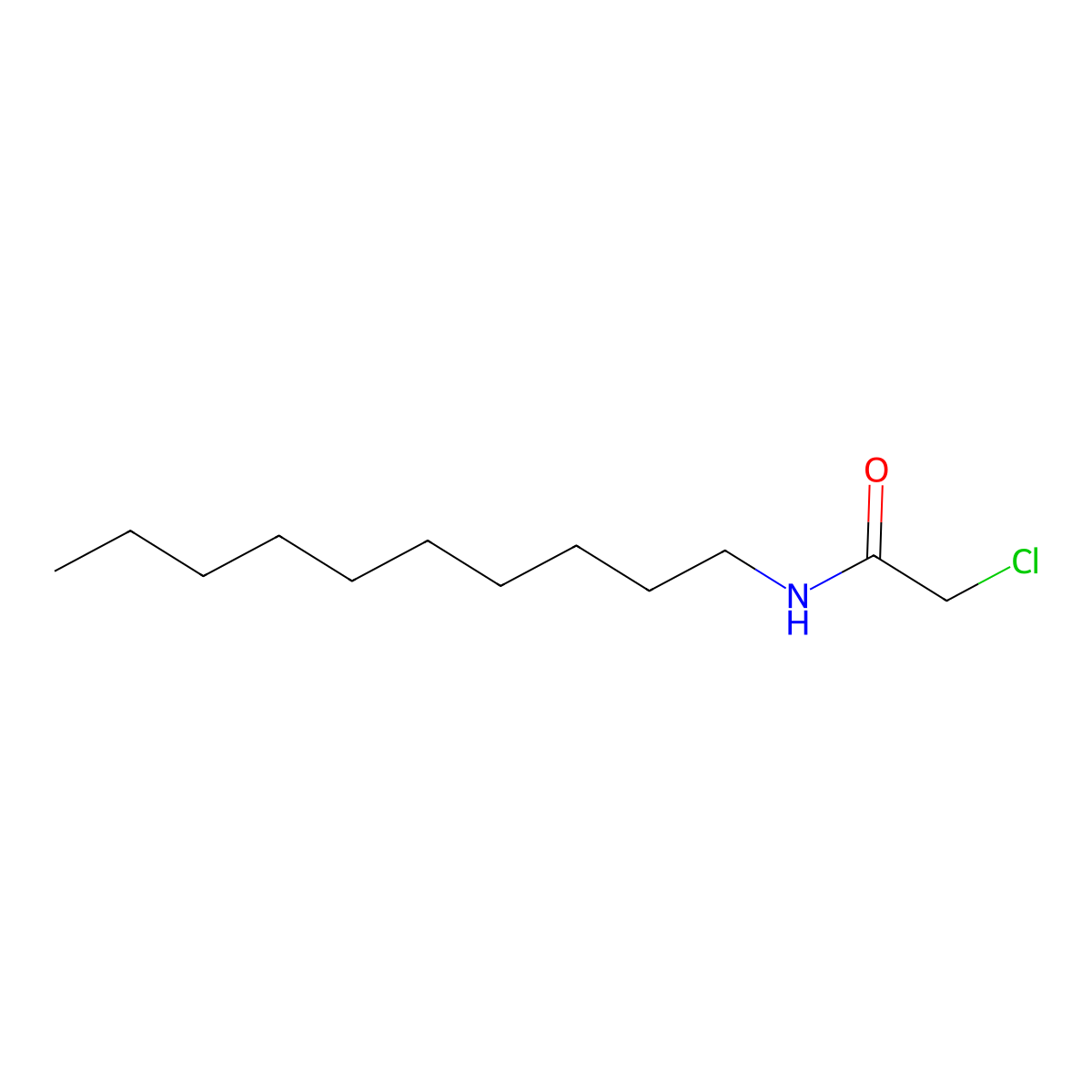 2-Chloro-n-decylacetamide molecular structure, CAS 3004-55-5