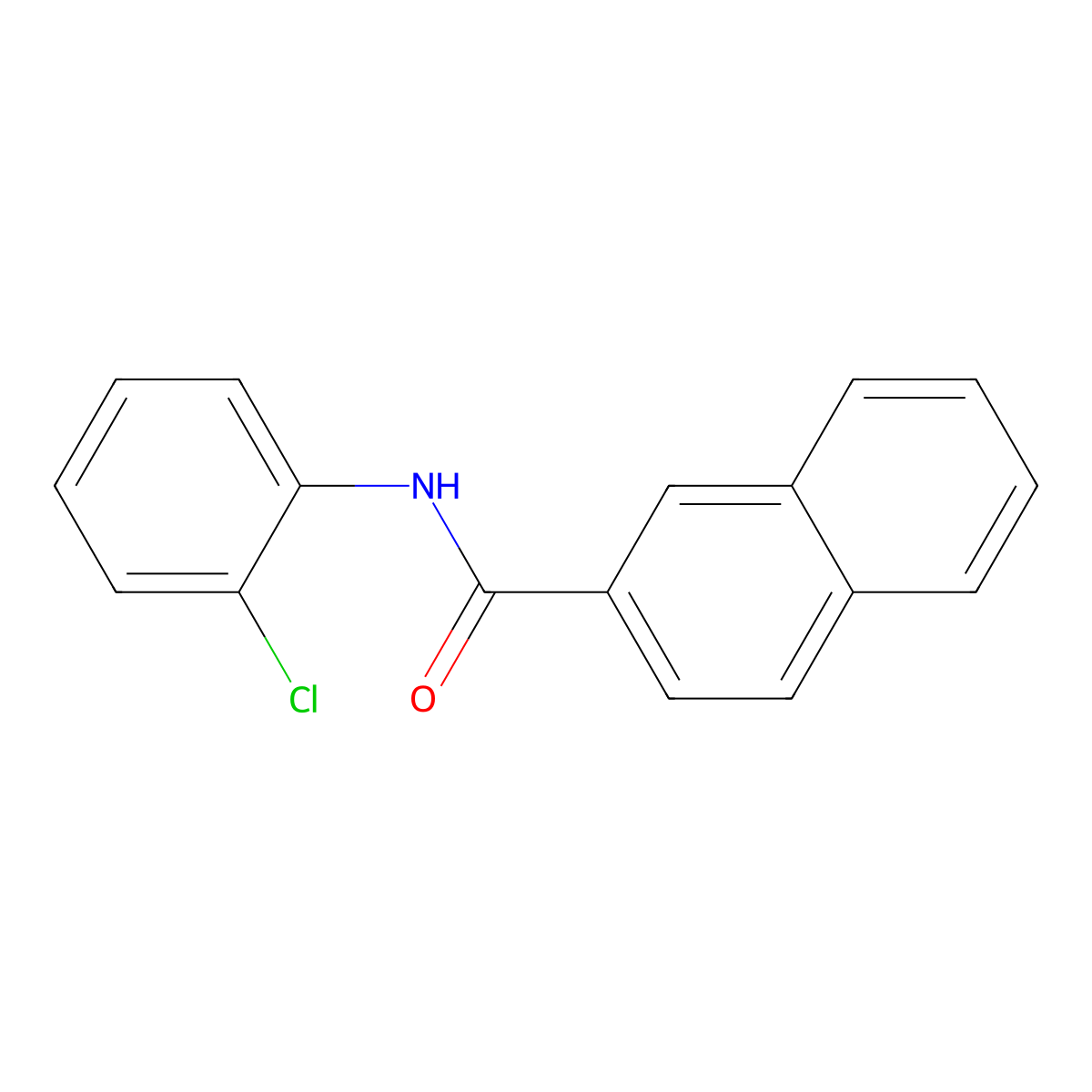 N-(2-chlorophenyl)-2-naphthamide molecular structure, CAS 300402-59-9