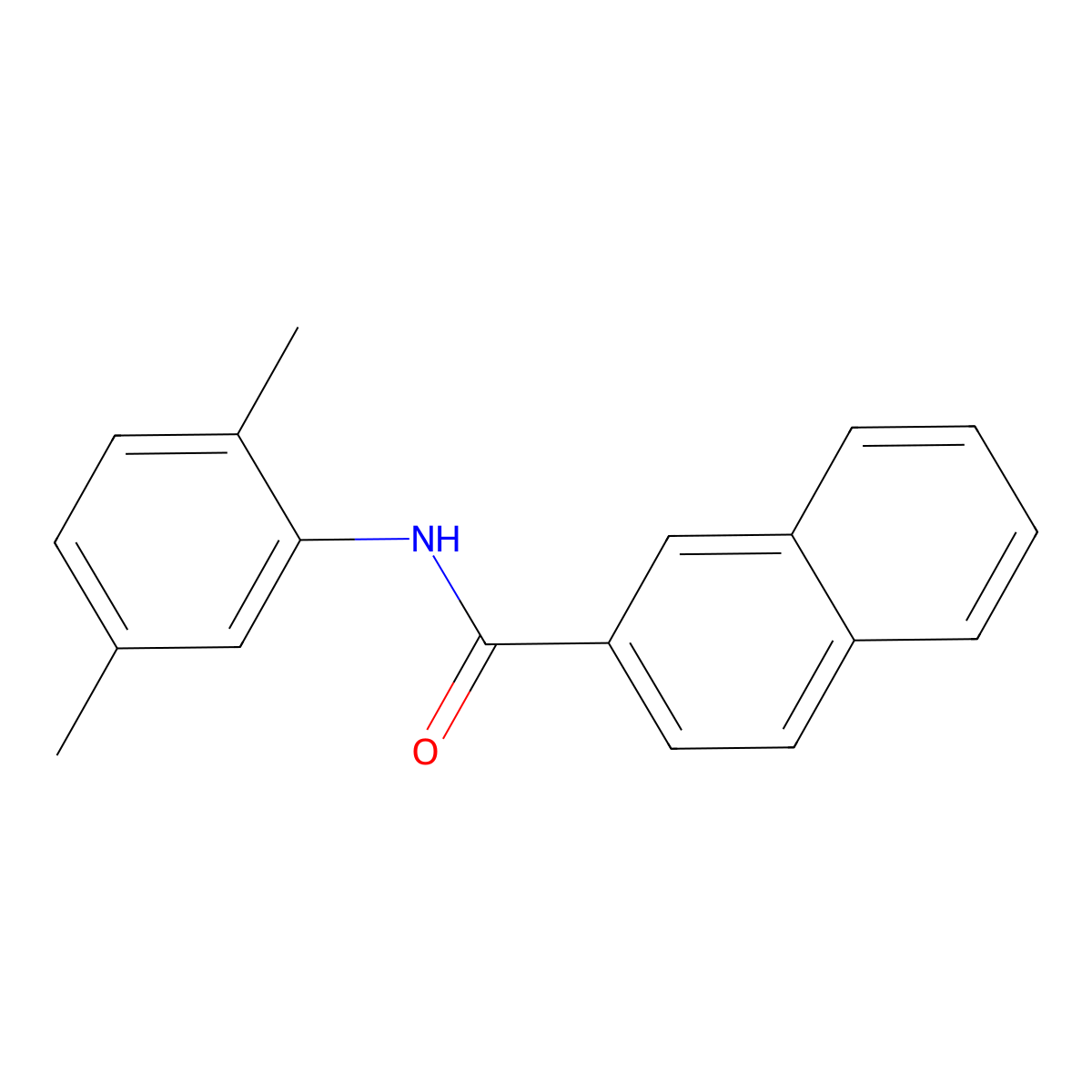 N-(2,5-dimethylphenyl)naphthalene-2-carboxamide molecular structure, CAS 300402-60-2