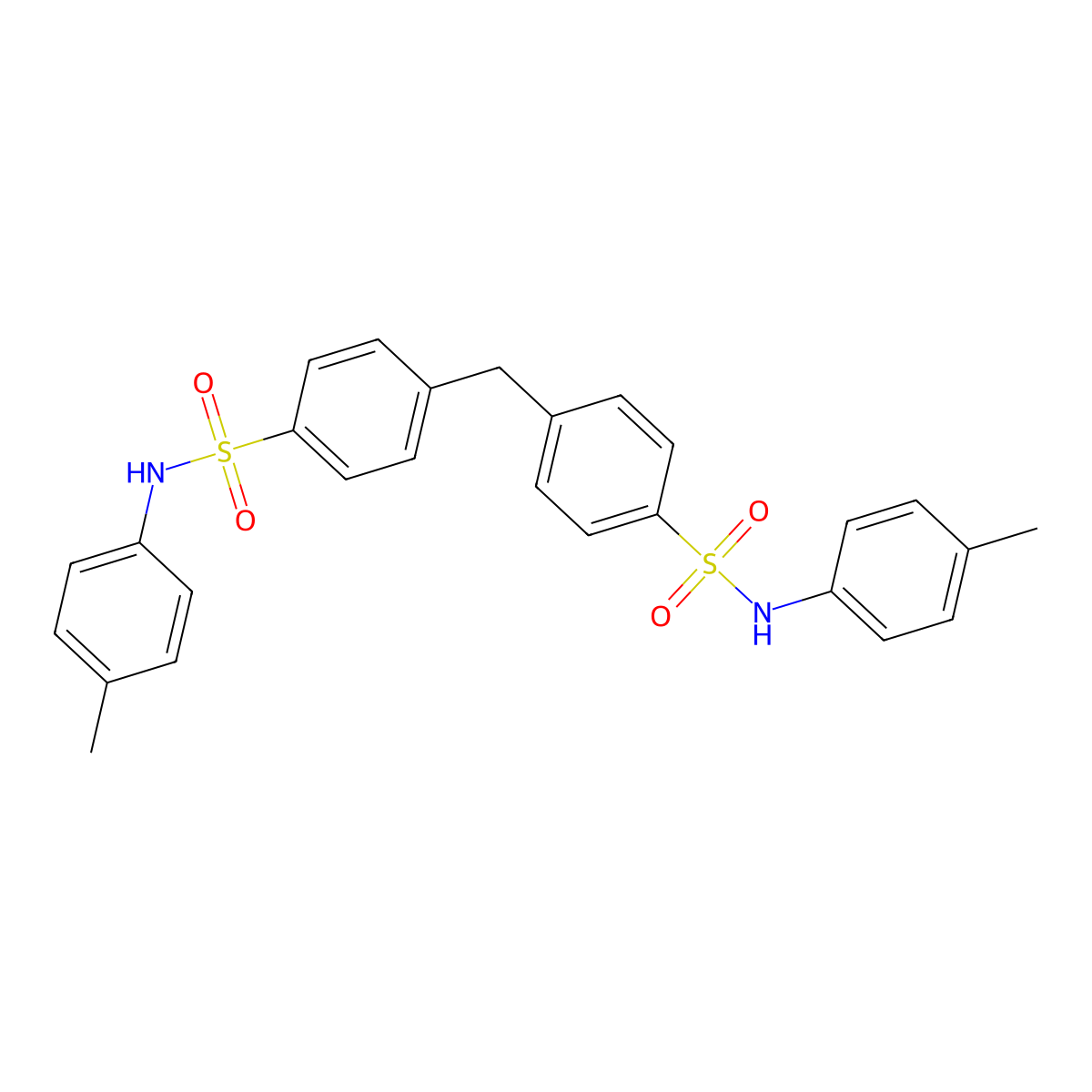 4,4a(2)-Methylenebis[N-(4-methylphenyl)benzenesulfonamide] molecular structure, CAS 300405-34-9