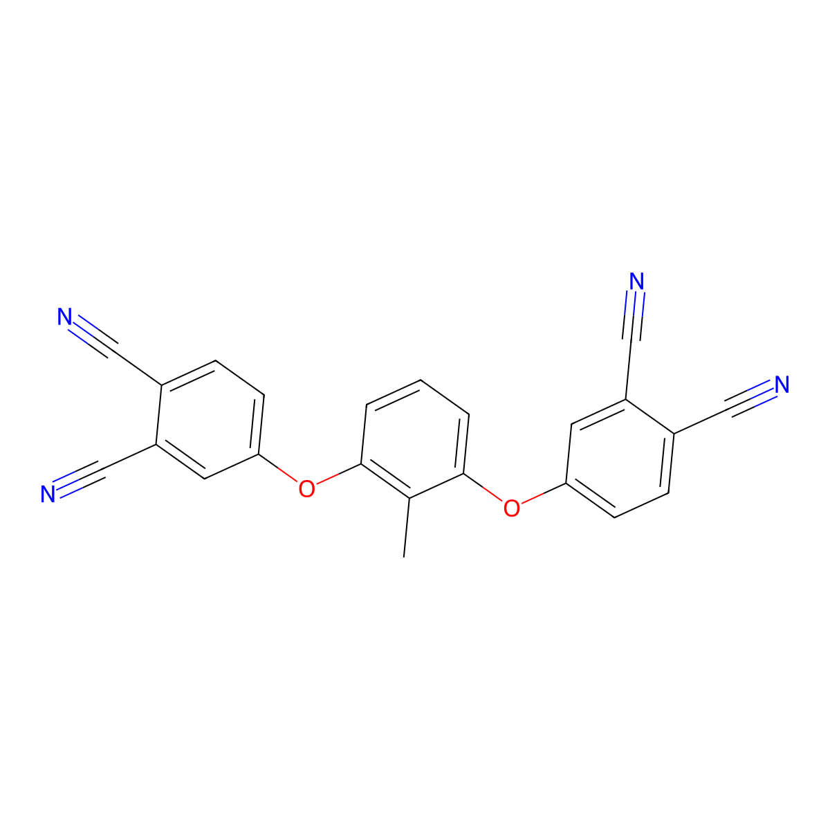 4-[3-(3,4-Dicyanophenoxy)-2-methylphenoxy]benzene-1,2-dicarbonitrile molecular structure, CAS 300405-94-1