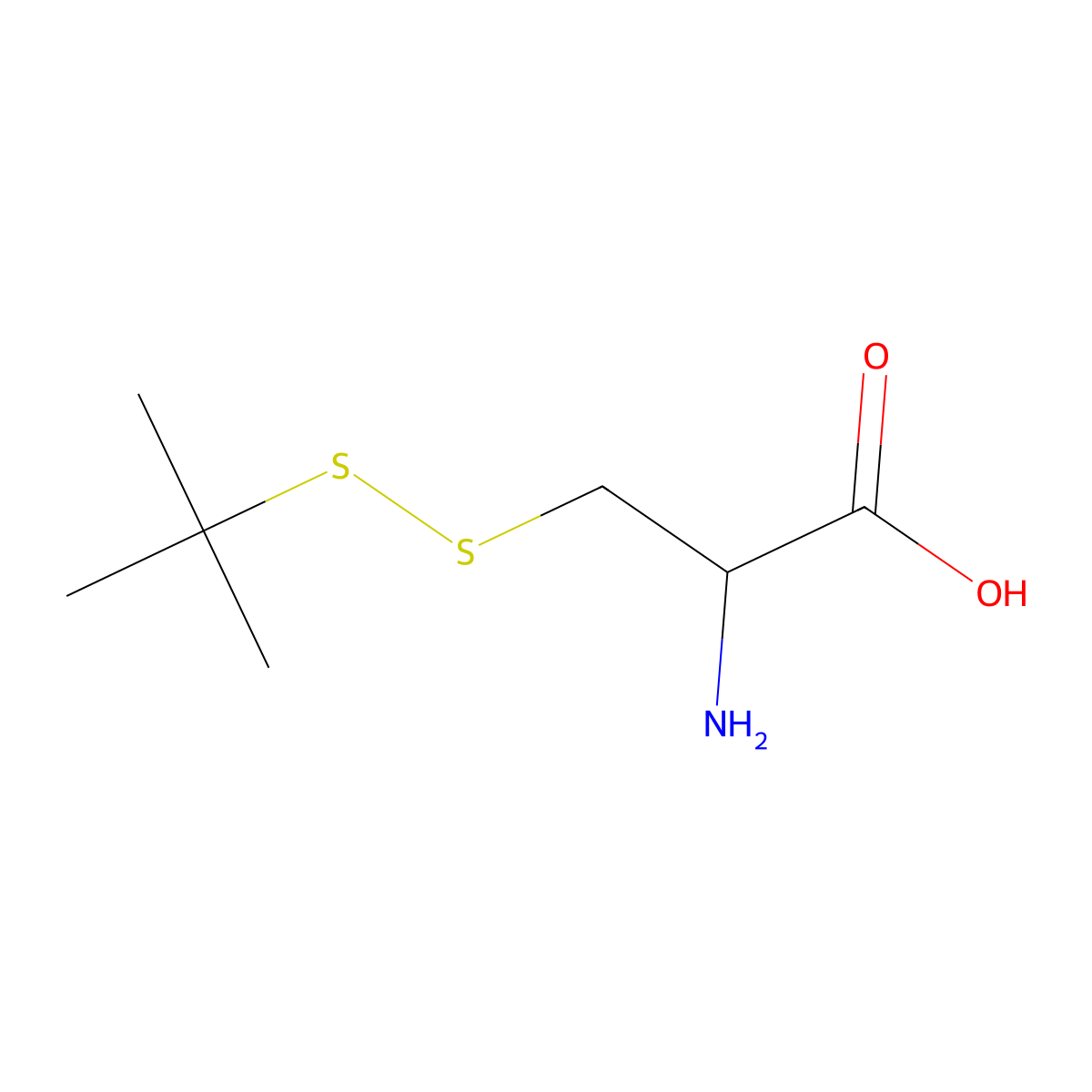 S-(tert-Butylthio)-L-cysteine molecular structure, CAS 30044-51-0