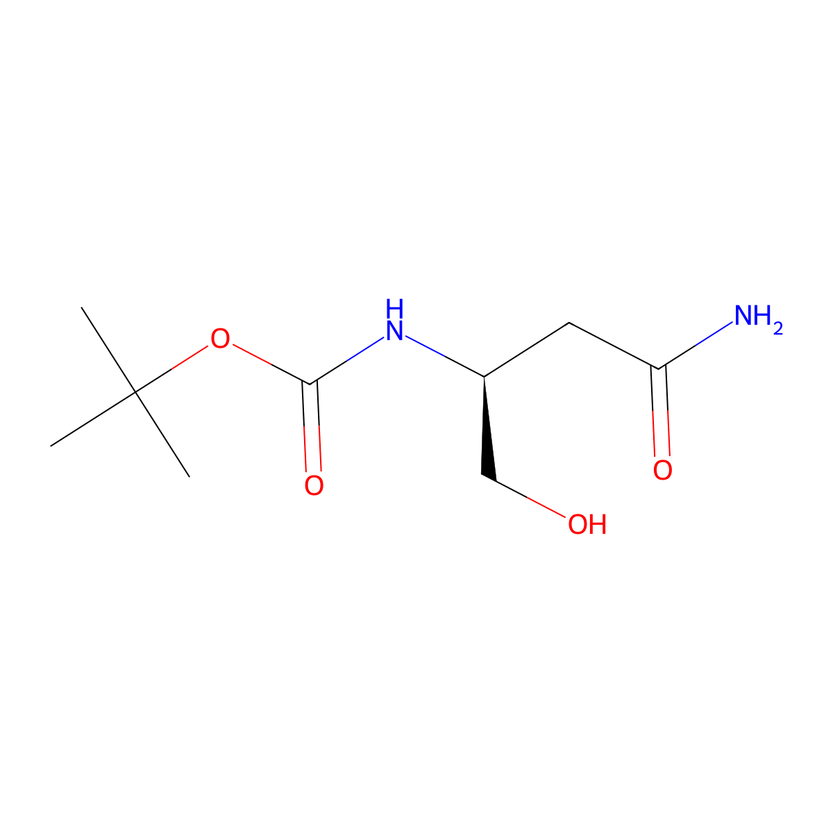 boc-Asparaginol molecular structure, CAS 30044-67-8