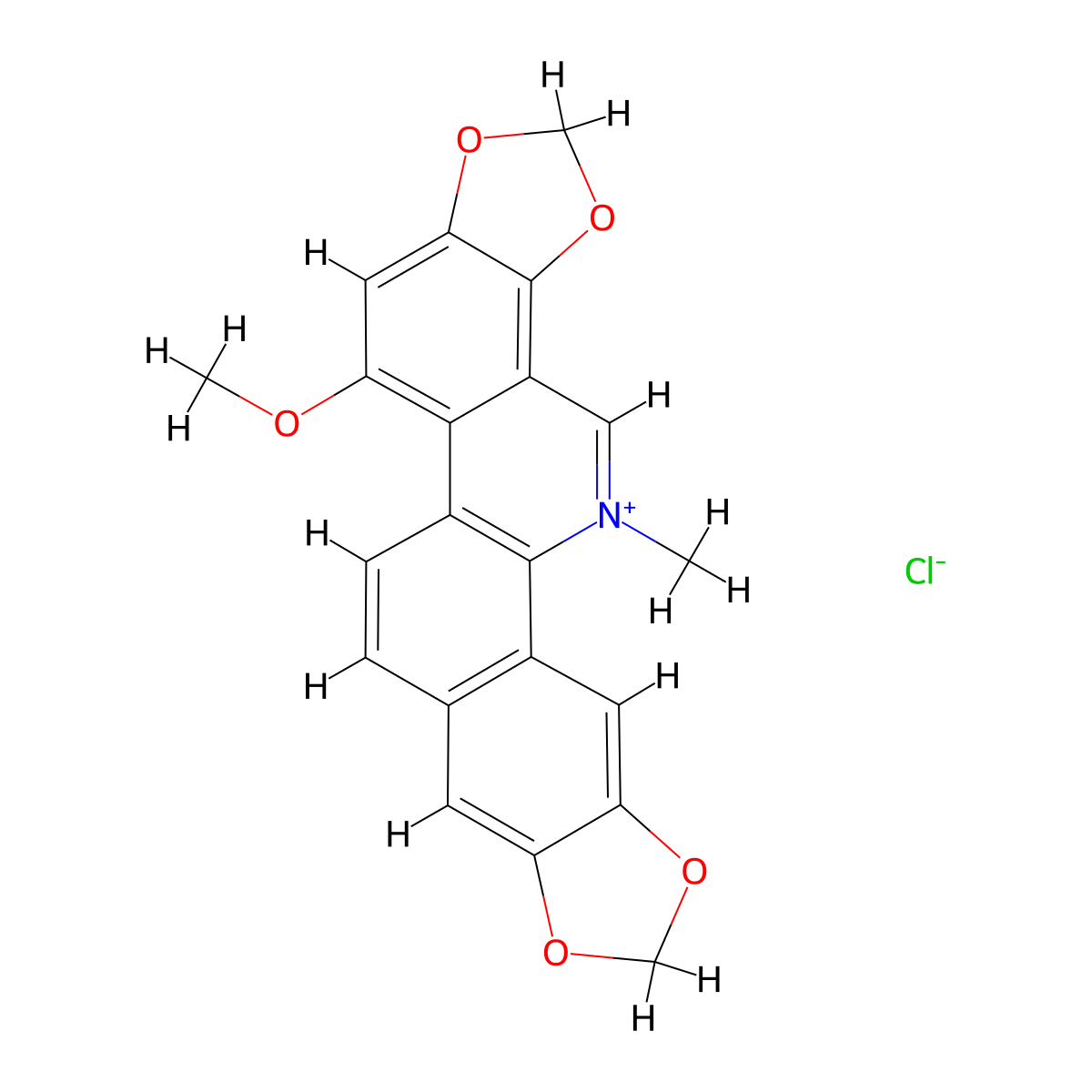 Chelirubine Chloride molecular structure, CAS 30044-85-0