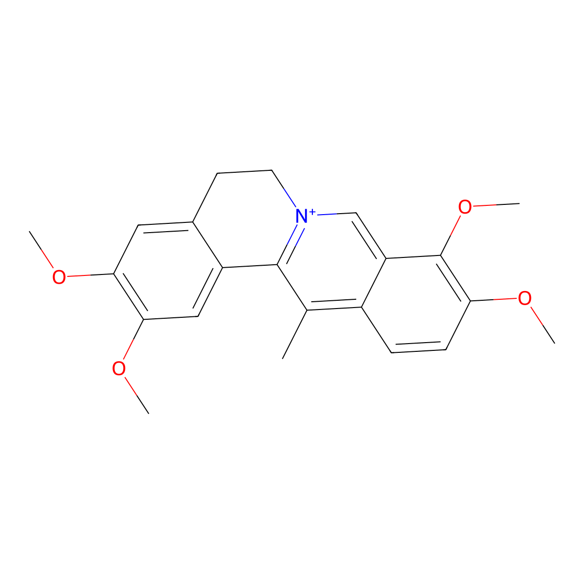 Dehydrocorydaline molecular structure, CAS 30045-16-0