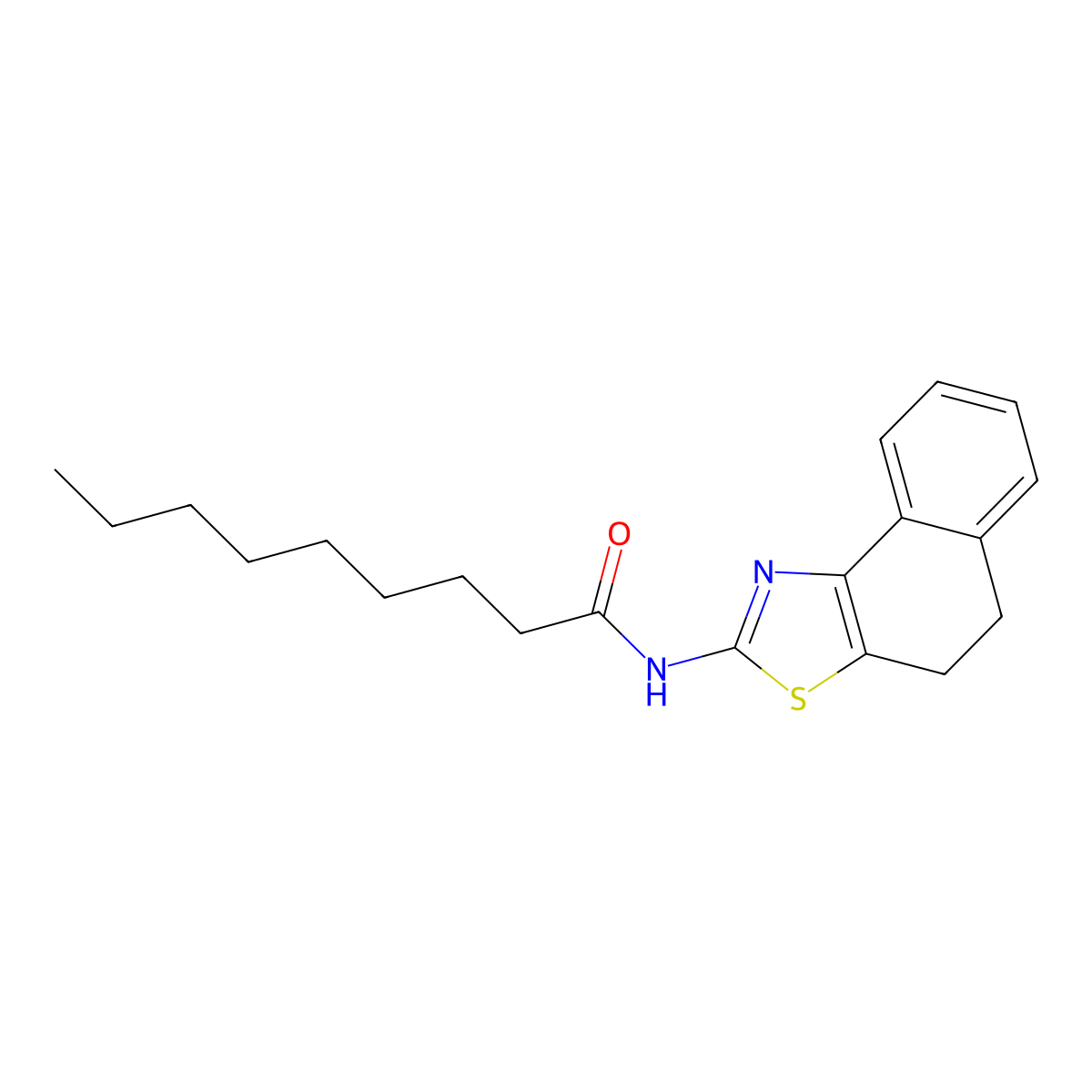 N-(4,5-Dihydronaphtho[1,2-d]thiazol-2-yl)nonanamide molecular structure, CAS 300541-94-0