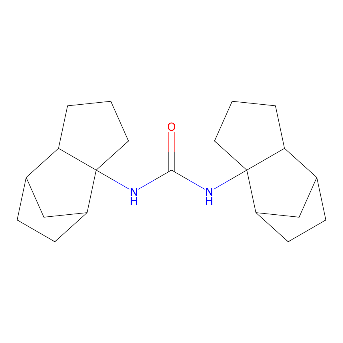 N,N'-Bis(octahydro-4,7-methano-3aH-inden-3a-yl)urea molecular structure, CAS 300544-08-5
