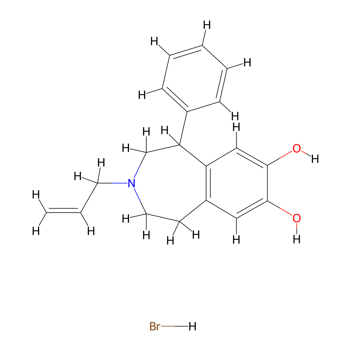 SKF 77434 hydrobromide molecular structure, CAS 300561-58-4