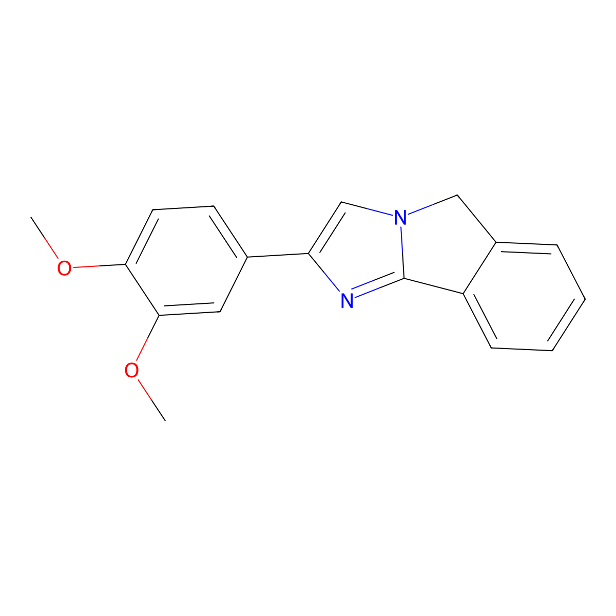 2-(3,4-dimethoxyphenyl)-5H-imidazo[2,1-a]isoindole molecular structure, CAS 300569-46-4