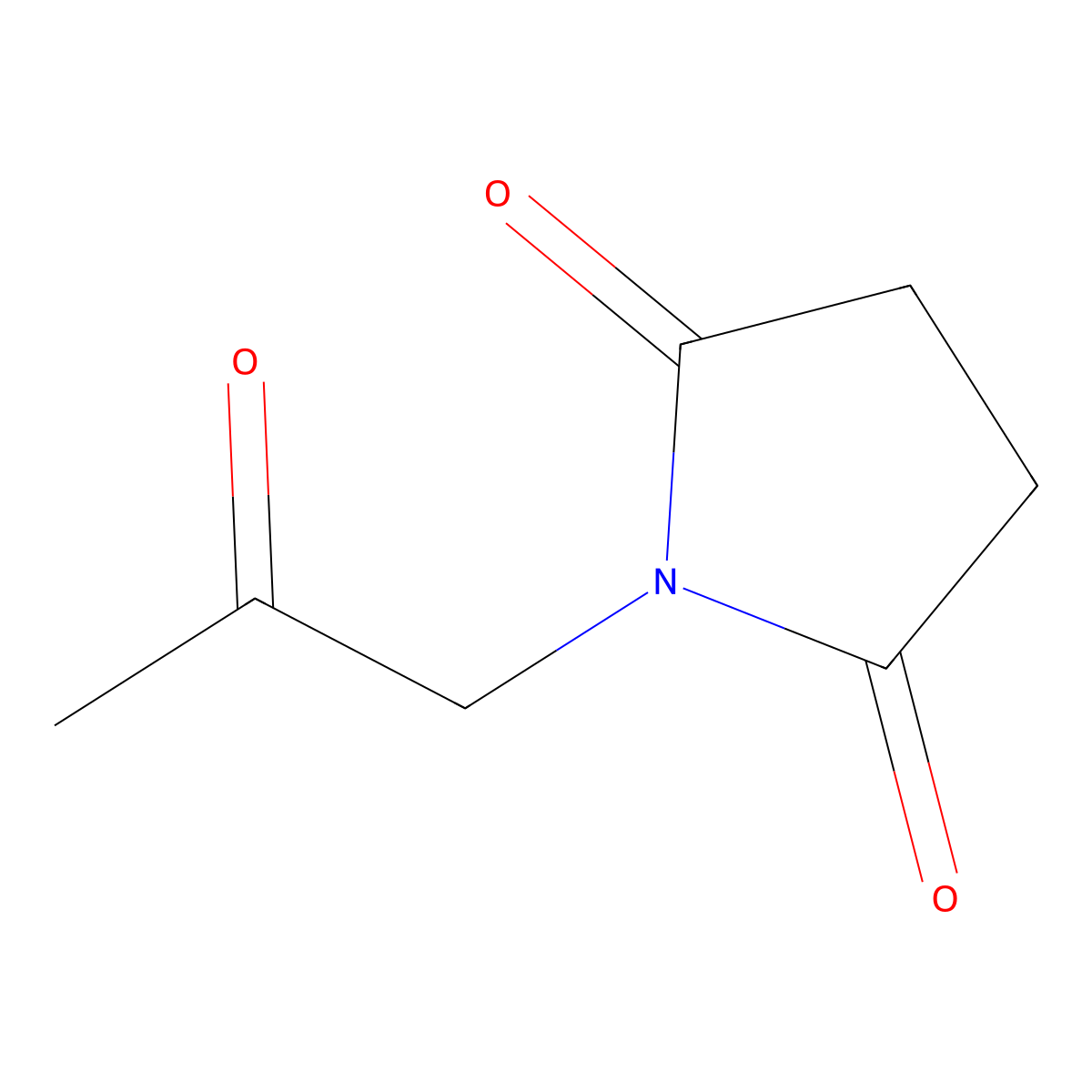 1-(2-Oxopropyl)pyrrolidine-2,5-dione molecular structure, CAS 30057-93-3