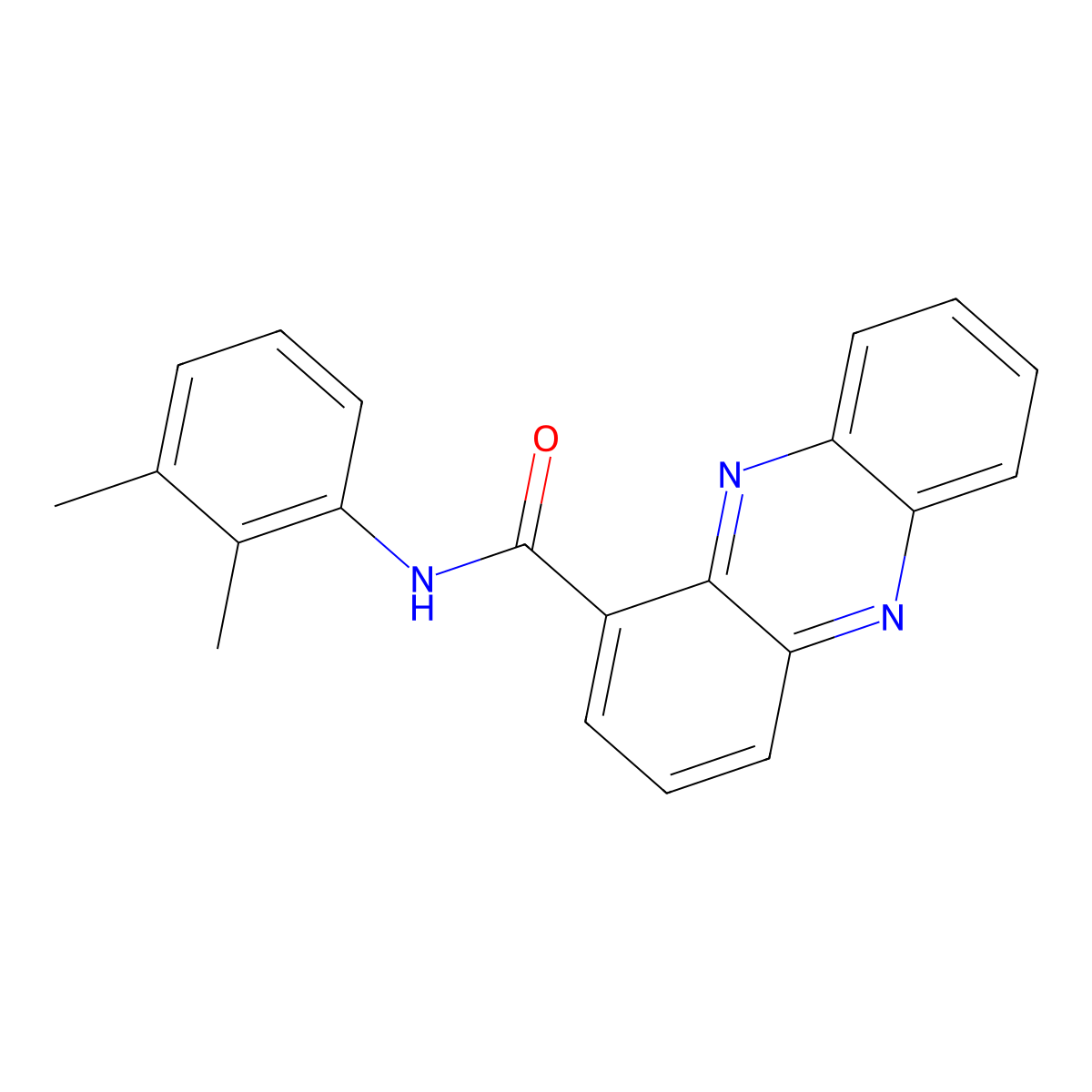N-(2,3-dimethylphenyl)phenazine-1-carboxamide molecular structure, CAS 300570-81-4