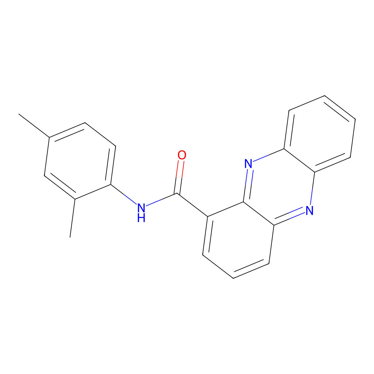 N-(2,4-dimethylphenyl)phenazine-1-carboxamide molecular structure, CAS 300570-82-5