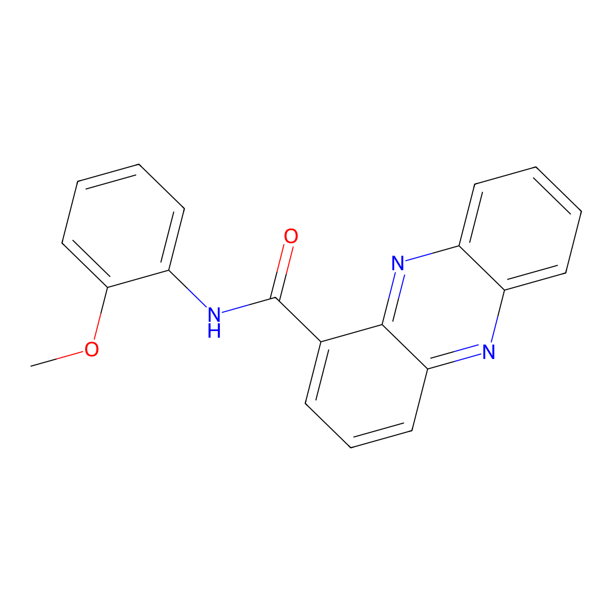 N-(2-methoxyphenyl)phenazine-1-carboxamide molecular structure, CAS 300572-64-9