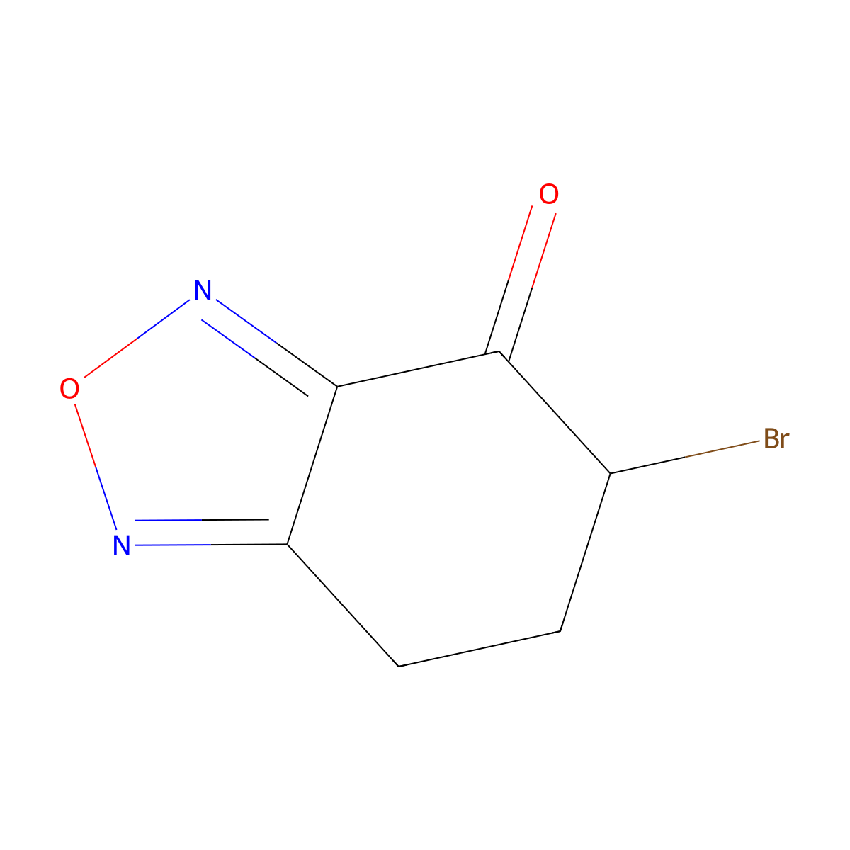 2,1,3-Benzoxadiazol-4(5H)-one, 5-bromo-6,7-dihydro- molecular structure, CAS 300574-36-1