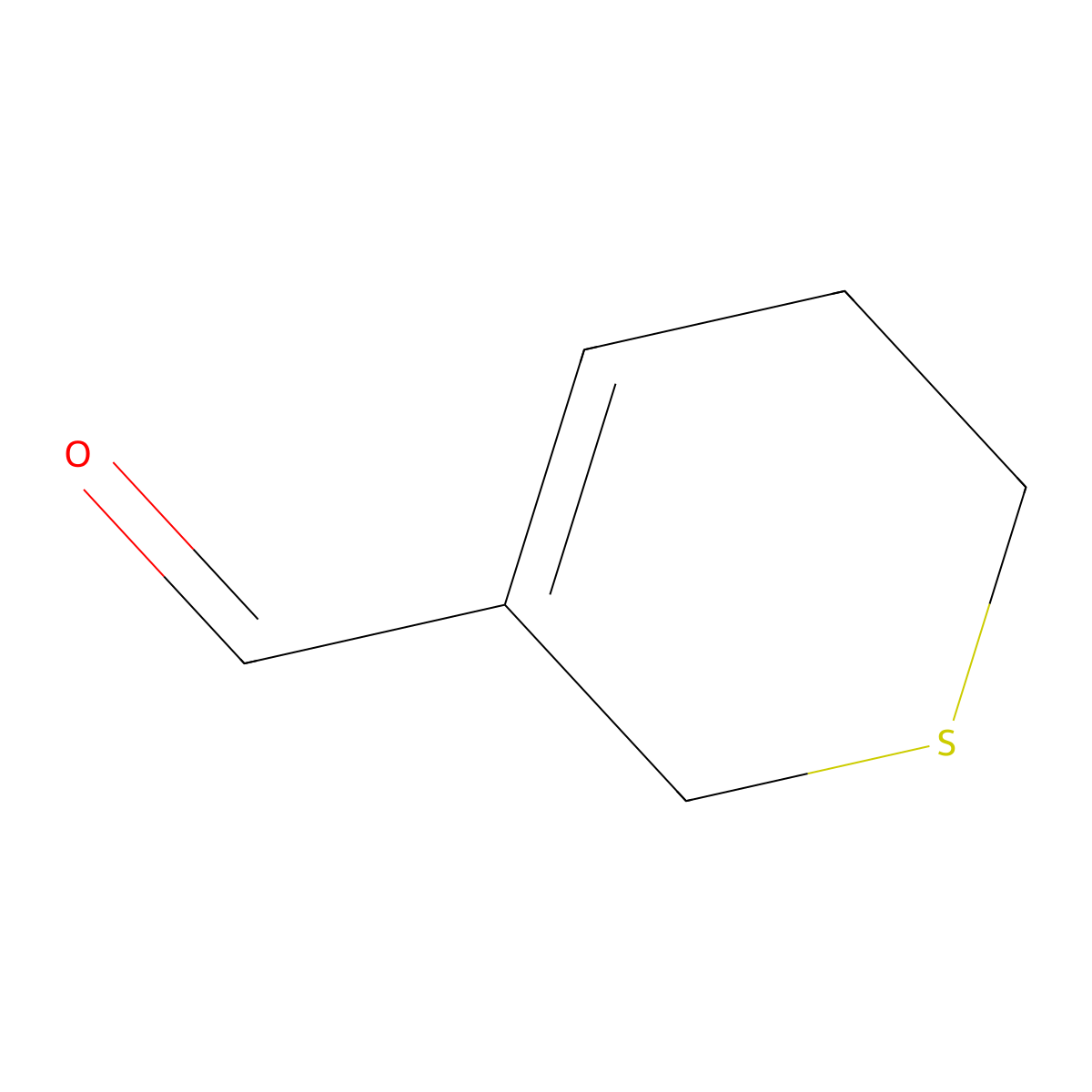 5,6-Dihydro-2H-thiopyran-3-carboxaldehyde molecular structure, CAS 30058-79-8