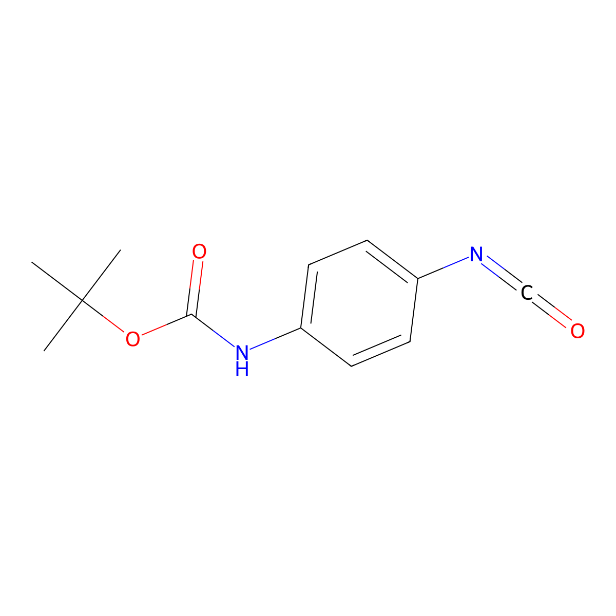 tert-butyl N-(4-isocyanatophenyl)carbamate molecular structure, CAS 300583-02-2