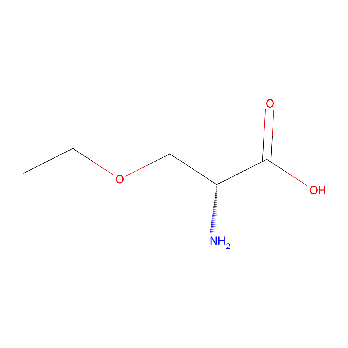 (2R)-2-amino-3-ethoxypropanoic acid molecular structure, CAS 300583-47-5