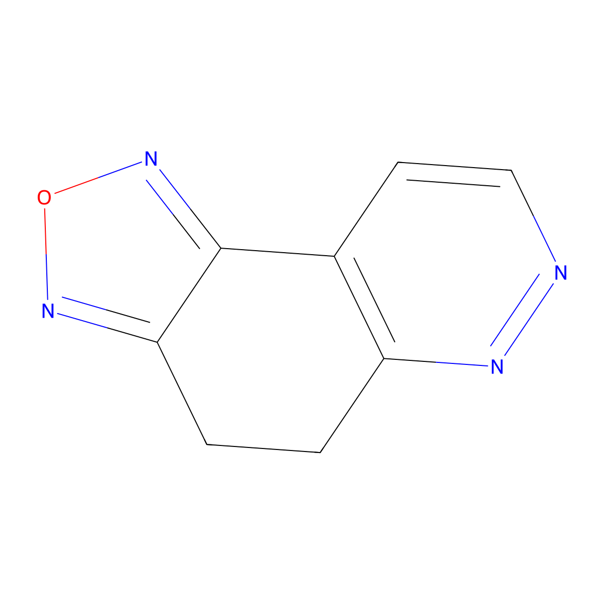 4,5-Dihydro(1,2,5)oxadiazolo(3,4-f)cinnoline molecular structure, CAS 300587-41-1