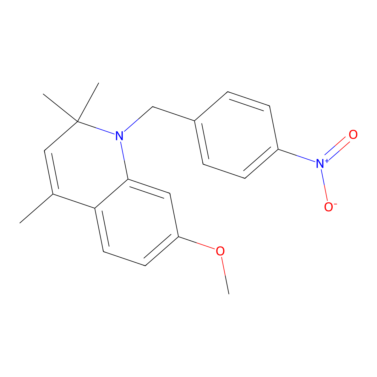 1-{4-Nitrobenzyl}-7-methoxy-2,2,4-trimethyl-1,2-dihydroquinoline molecular structure, CAS 300589-50-8