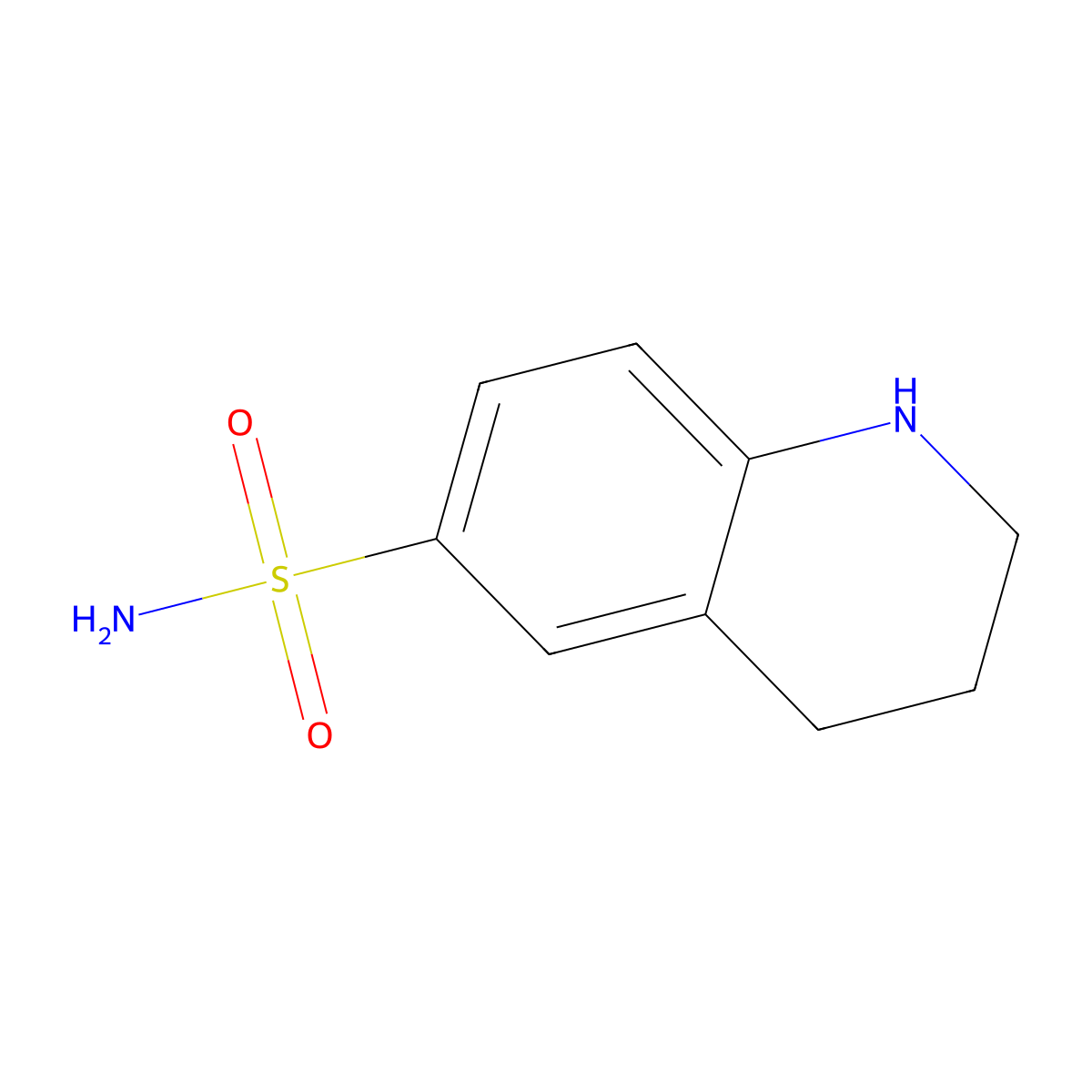 1,2,3,4-Tetrahydroquinoline-6-sulfonamide molecular structure, CAS 30059-39-3