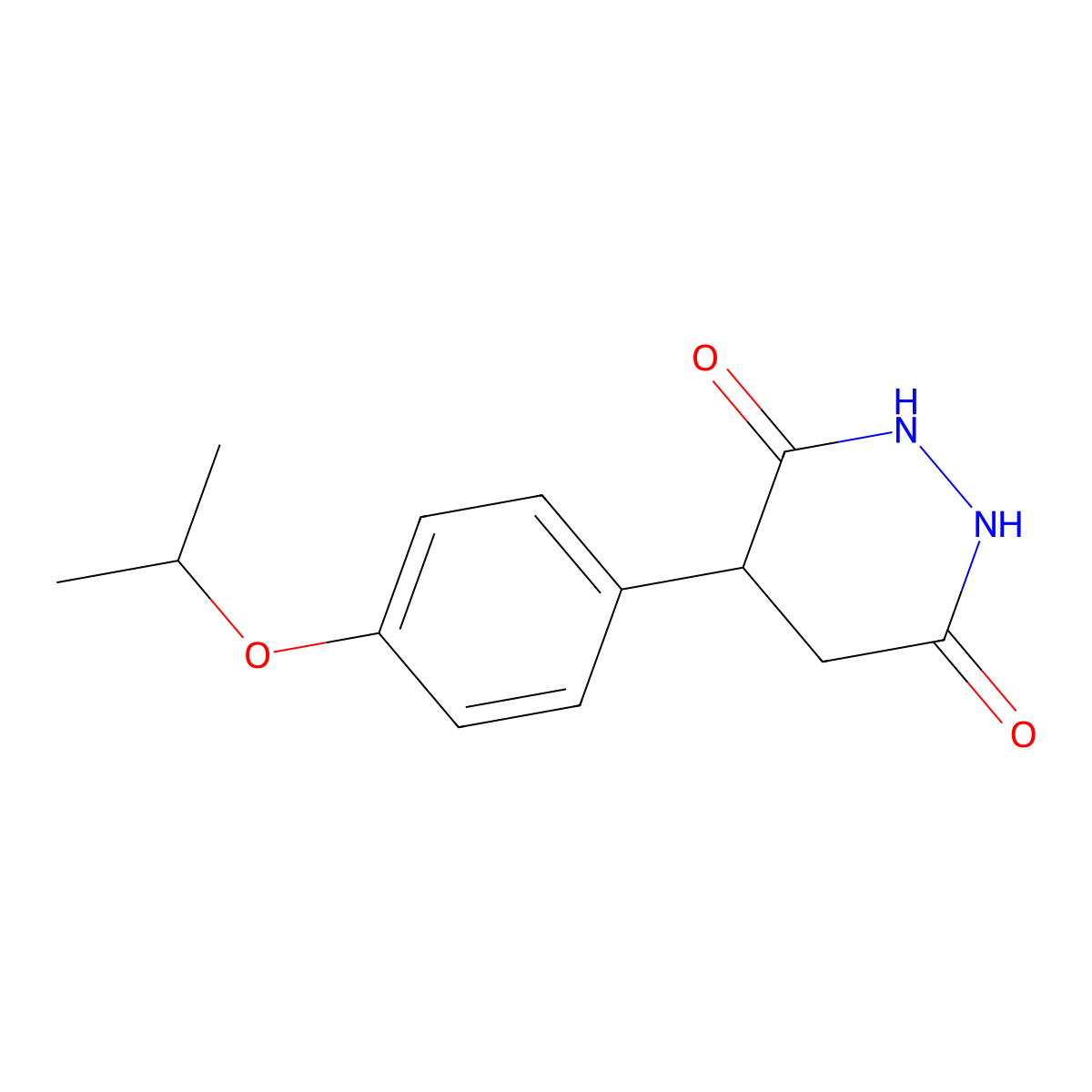 4-(4-Isopropoxyphenyl)tetrahydropyridazine-3,6-dione molecular structure, CAS 300590-85-6