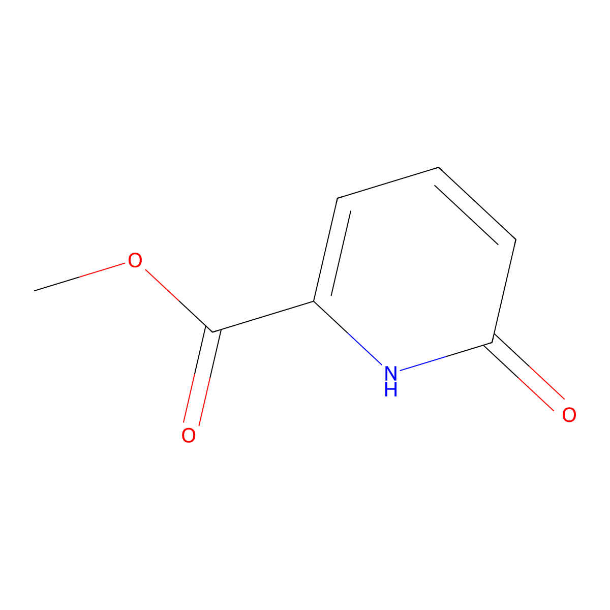 Methyl 6-oxo-1,6-dihydropyridine-2-carboxylate molecular structure, CAS 30062-34-1