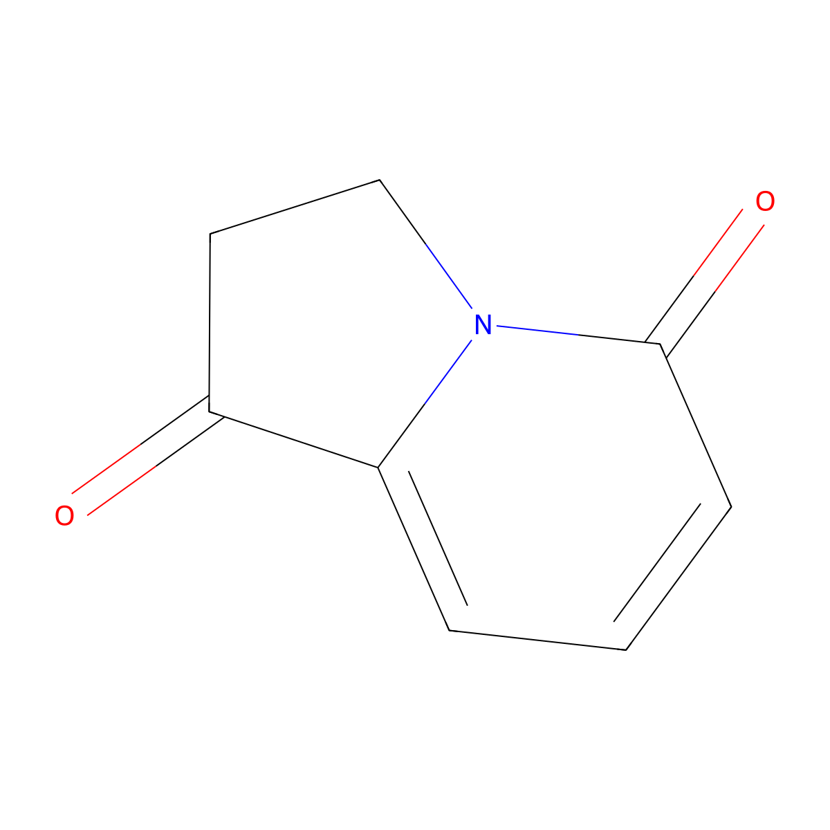 2,3-Dihydro-1,5-indolizinedione molecular structure, CAS 30062-36-3