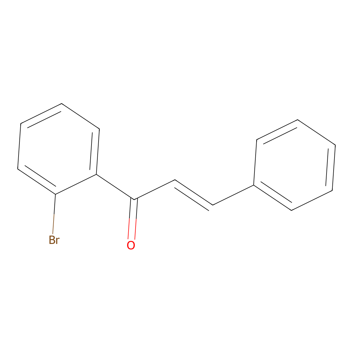(2E)-1-(2-Bromophenyl)-3-phenyl-2-propen-1-one molecular structure, CAS 300657-41-4