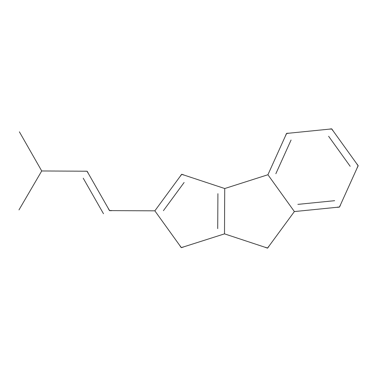 2-(3-Methylbut-1-enyl)-3,4-dihydrocyclopenta[a]indene molecular structure, CAS 300664-41-9
