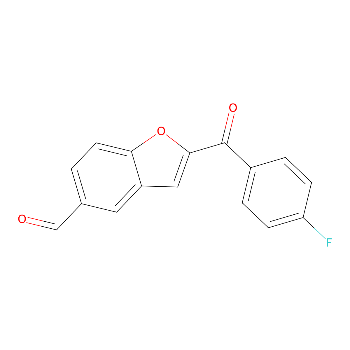 2-(4-Fluorobenzoyl)-1-benzofuran-5-carbaldehyde molecular structure, CAS 300664-74-8