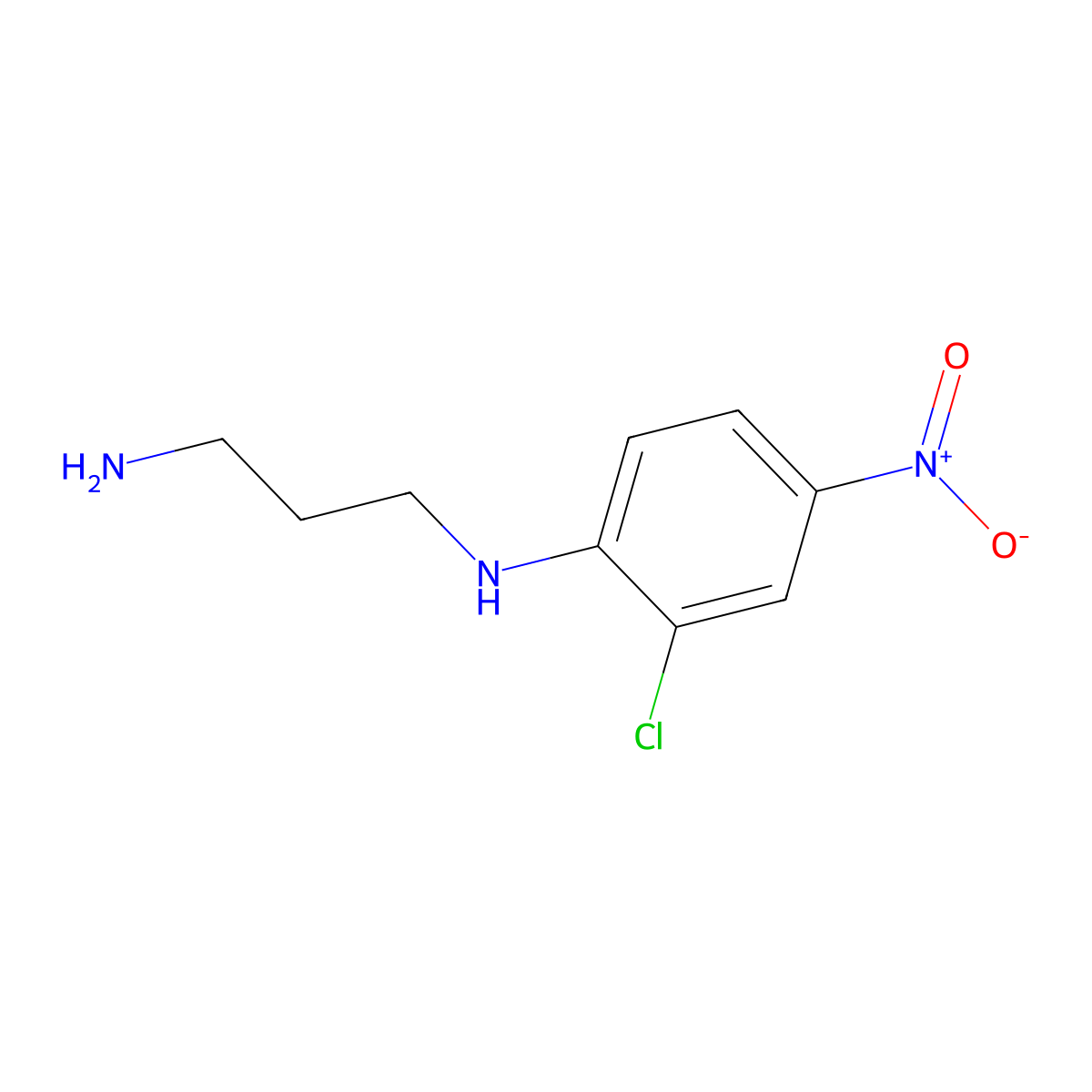 N-(2-chloro-4-nitrophenyl)propane-1,3-diamine molecular structure, CAS 300668-01-3