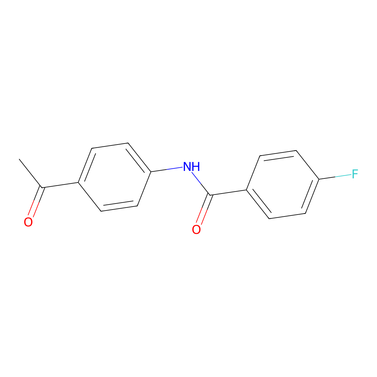 N-(4-Acetylphenyl)-4-fluorobenzamide molecular structure, CAS 300668-14-8