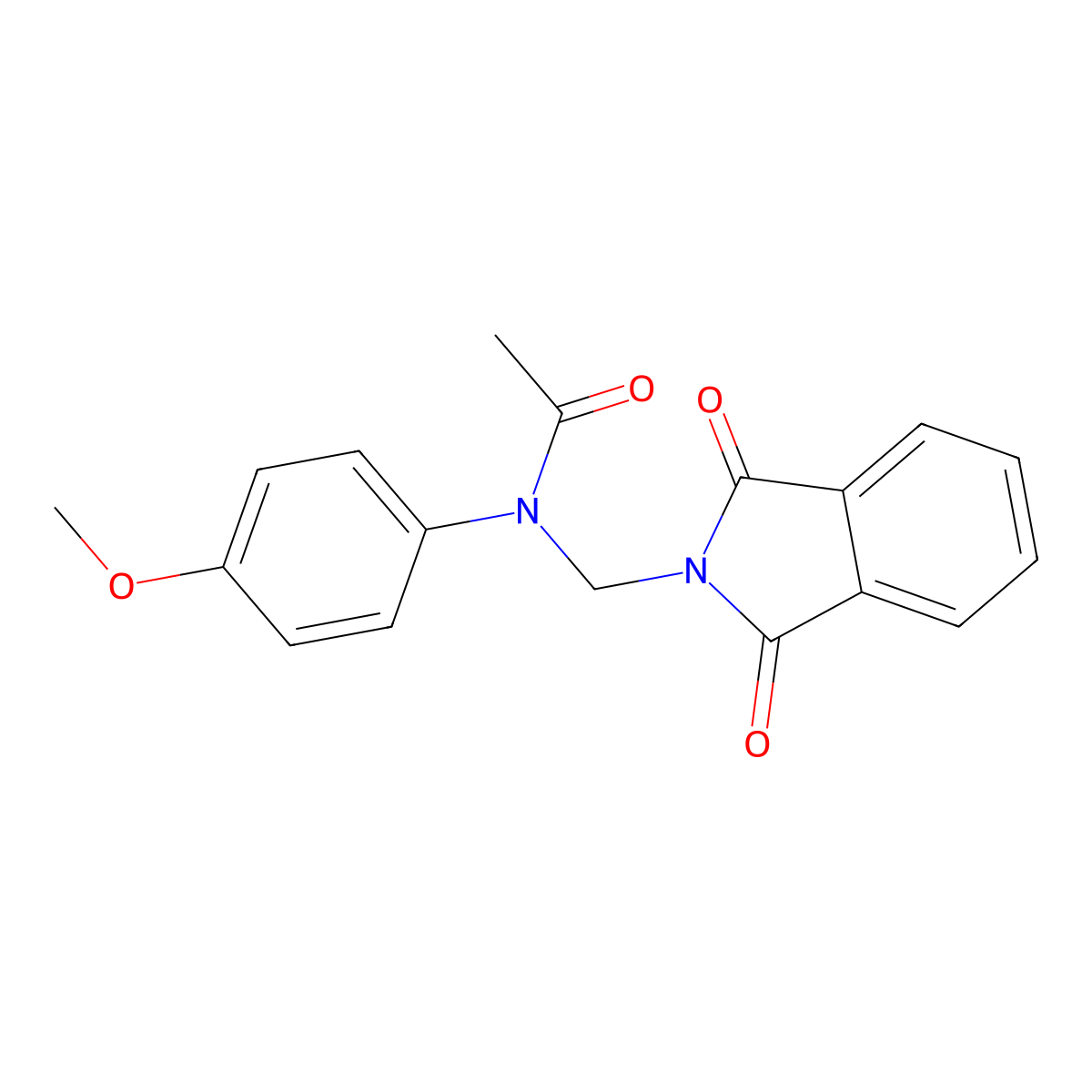 N-[(1,3-dioxoisoindol-2-yl)methyl]-N-(4-methoxyphenyl)acetamide molecular structure, CAS 300668-73-9