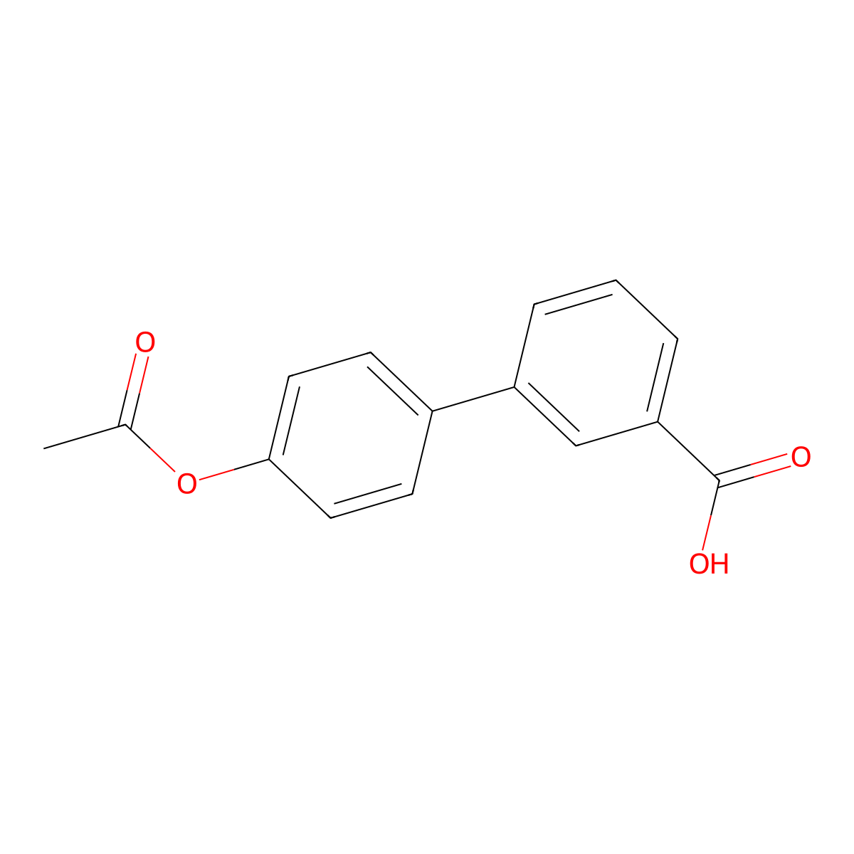 3-(4-Acetyloxyphenyl)benzoic acid molecular structure, CAS 300675-38-1