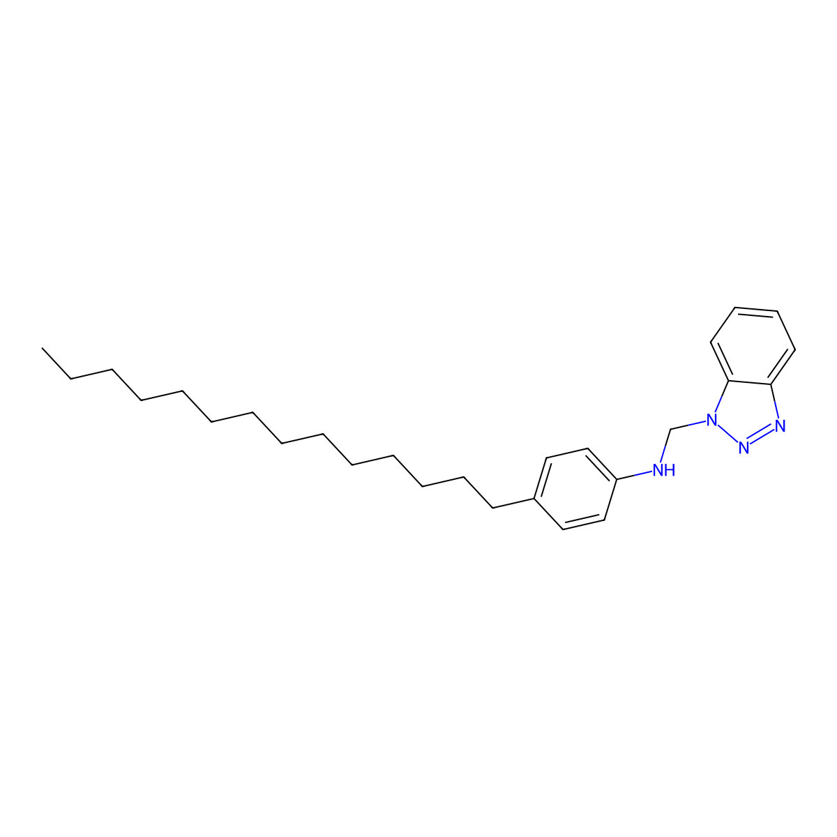 N-(1H-1,2,3-Benzotriazol-1-ylmethyl)-4-tetradecylaniline molecular structure, CAS 300678-67-5