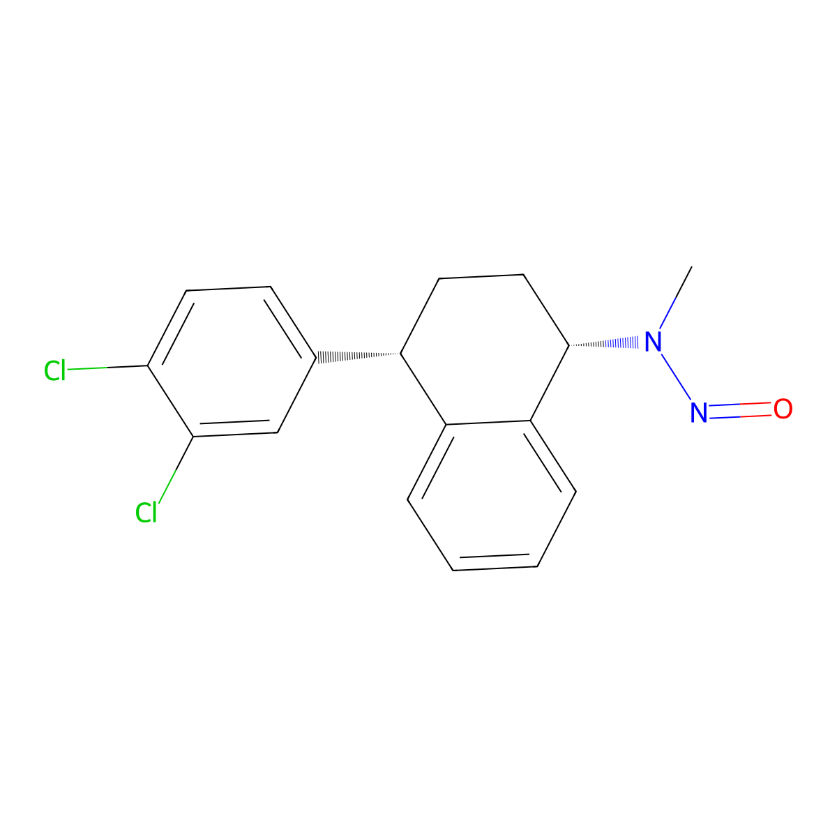 N-nitroso-sertraline molecular structure, CAS 3006789-98-3