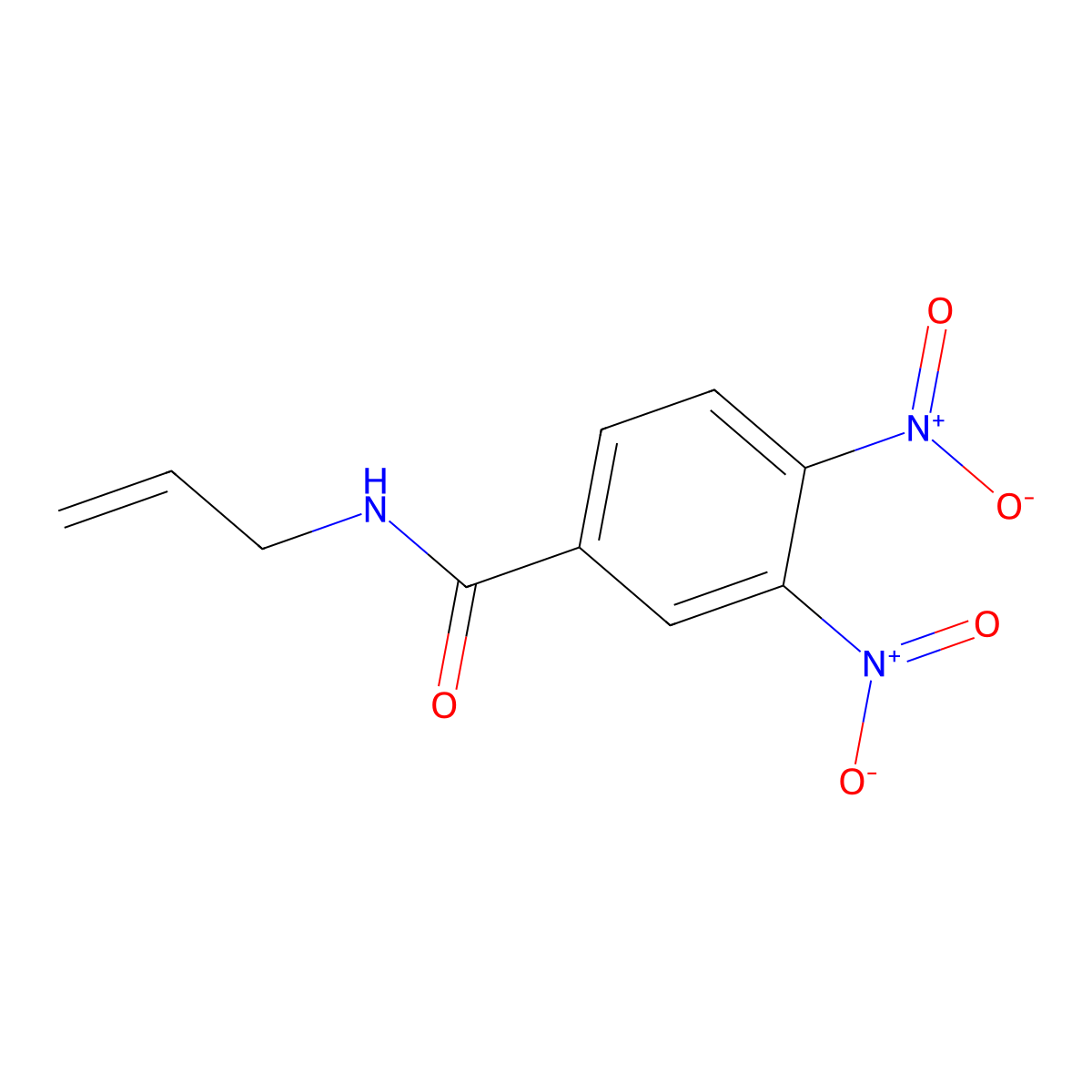 3,4-Dinitro-N-(prop-2-en-1-yl)benzamide molecular structure, CAS 300679-59-8