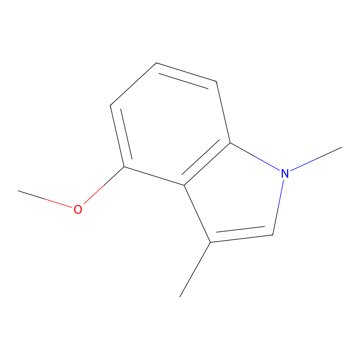 4-Methoxy-1,3-dimethyl-1H-indole molecular structure, CAS 300679-77-0