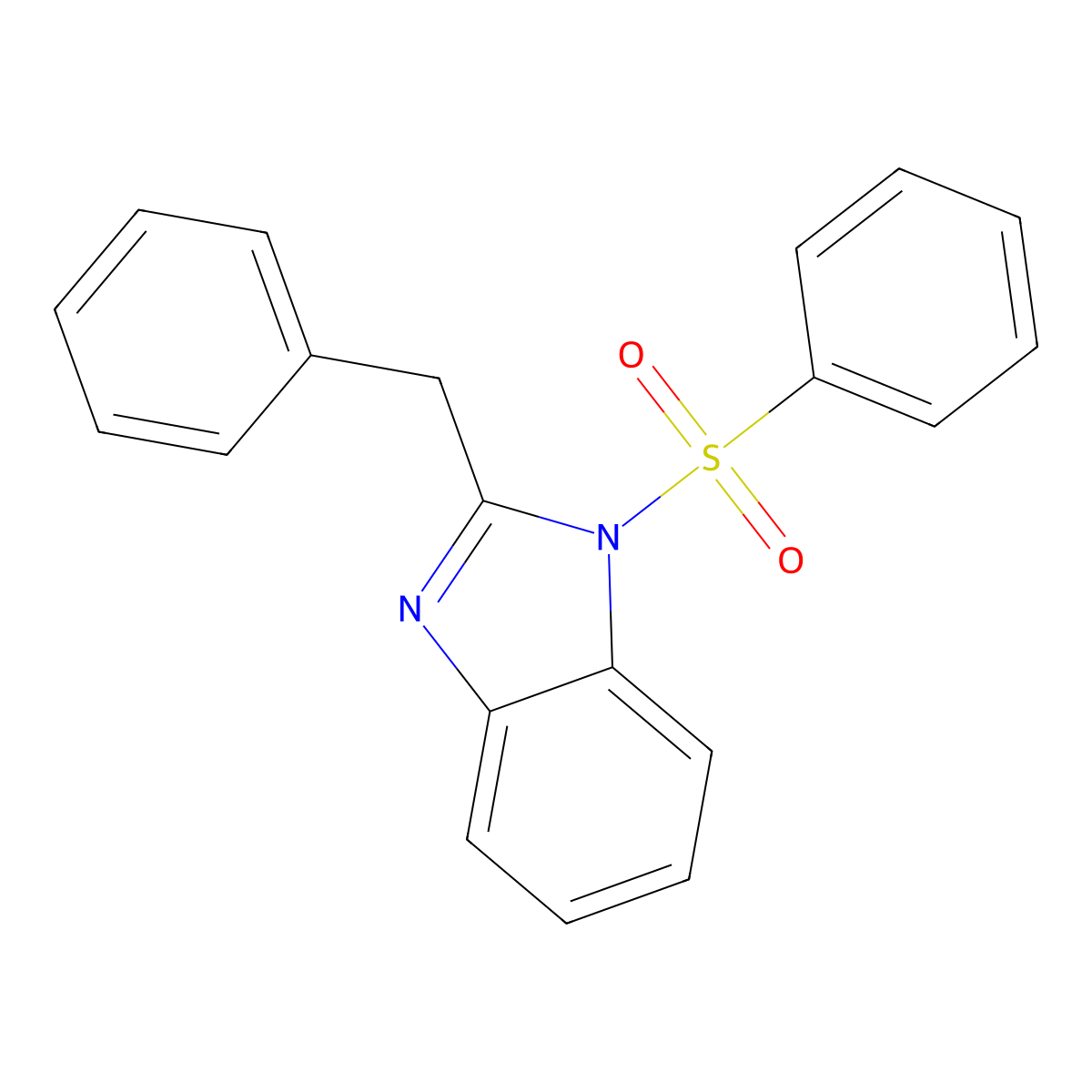 2-benzyl-1-(phenylsulfonyl)-1H-benzo[d]imidazole molecular structure, CAS 300679-91-8